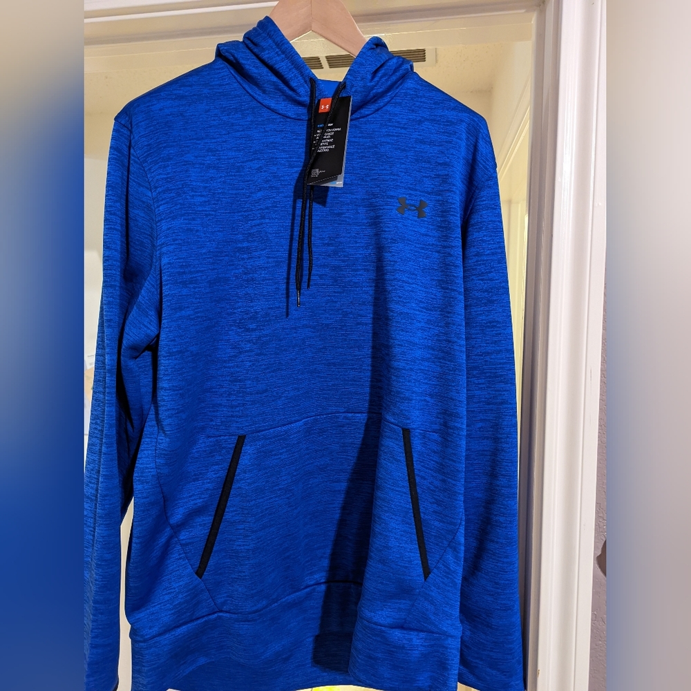 under armour cold gear, blue, large